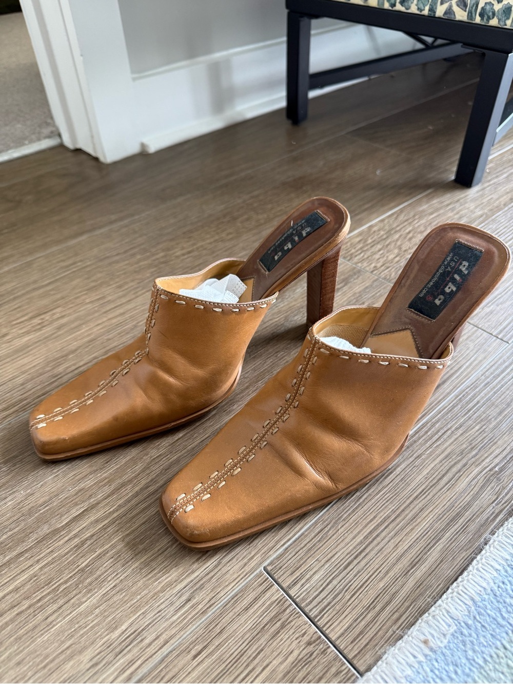 Diba Tan Leather Mules
